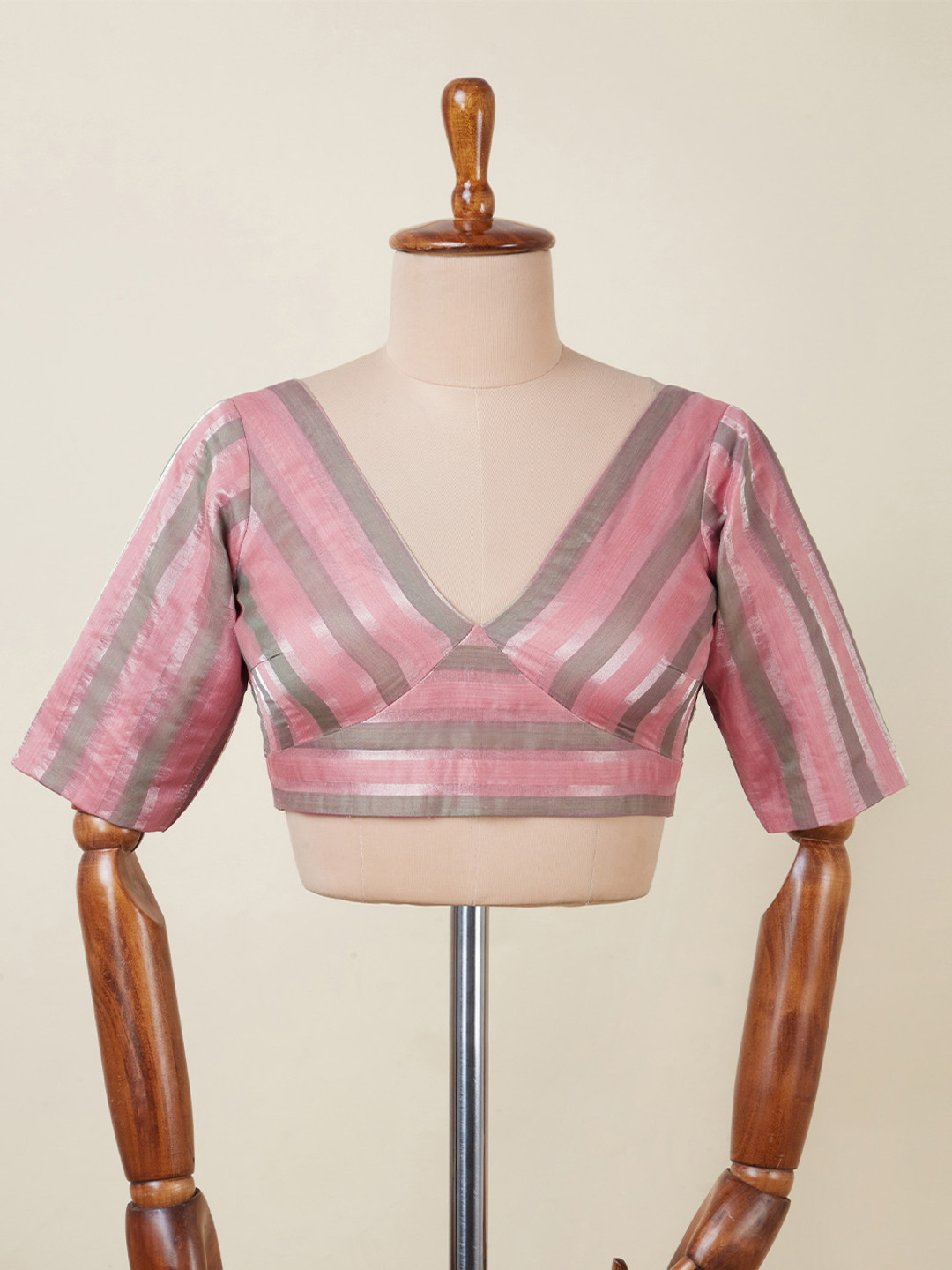 Dressfolk Woven Design Readymade Saree Blouse