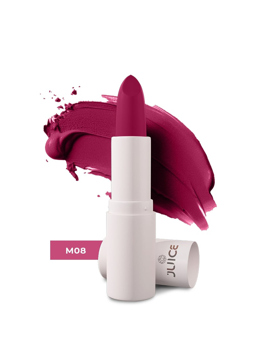 JUICE Kiss Sensation Lipstick With  Bio Retinol For UV Protection - 4gm - Epic Pink M08