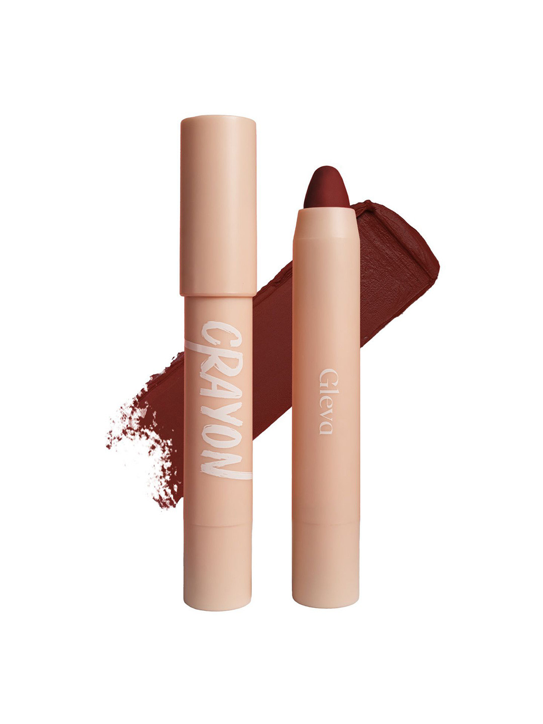 Gleva Silky Matte Finish Water-Resistant LongLasting Crayon Lipstick - Red Mid Night Charm