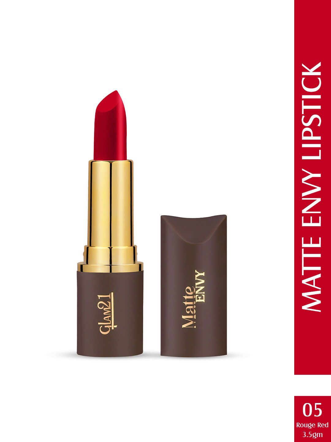 GLAM21 Matte Envy Highly Blendable Lipstick - 3.5g - Rogue Red 05
