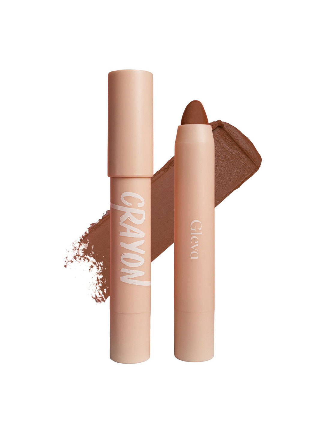 Gleva Silky Matte Finish Water-Resistant Long Lasting Crayon Lipstick - Brown Diva