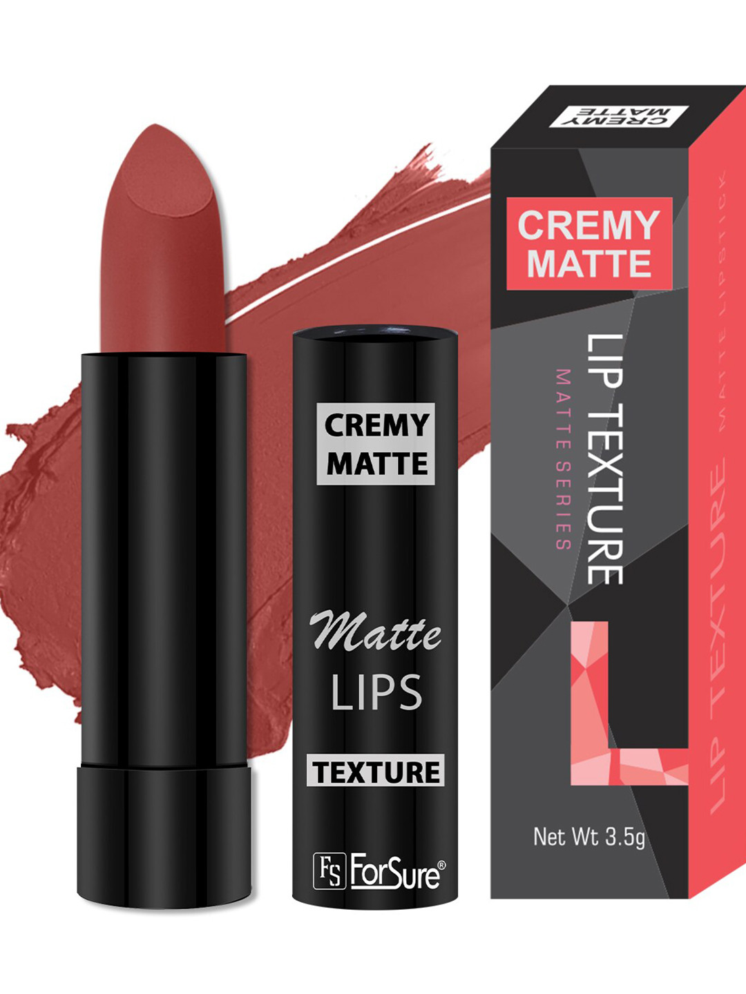 ForSure Cremy Matte Texture Long Lasting Bullet Lipstick - 3.5g - Orange 73