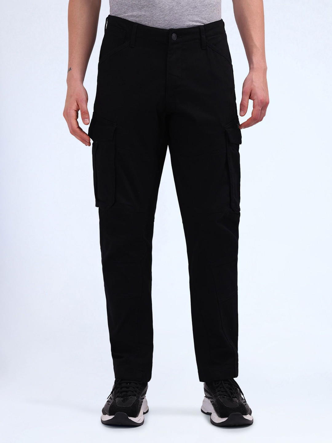 Flying Machine Men Mid-Rise Relaxed Fit Utility Cargo