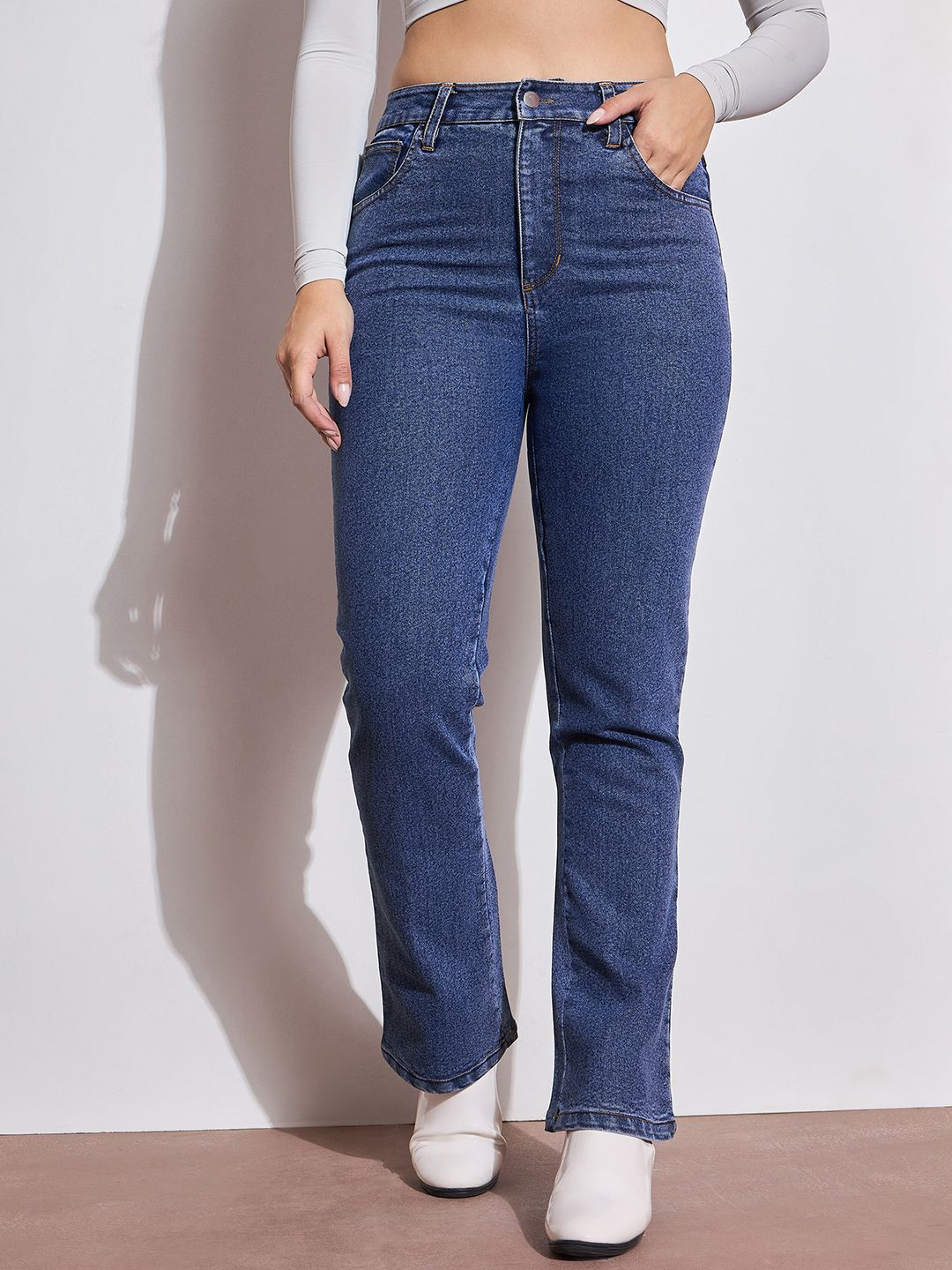 DRAPE AND DAZZLE Women Heavy Fade Jeans