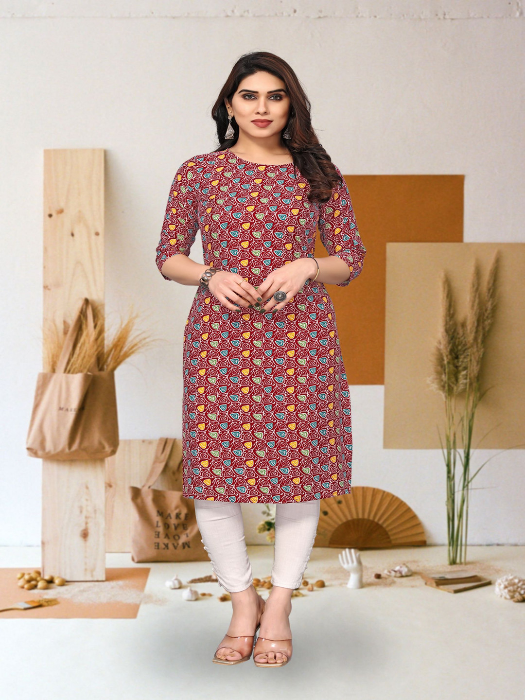 KETAKI FASHION Ethnic Motifs Printed Straight Kurta