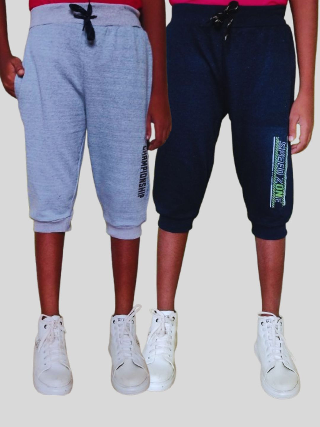 Seyor Kids Cotton Printed Mid-Rise Running Shorts