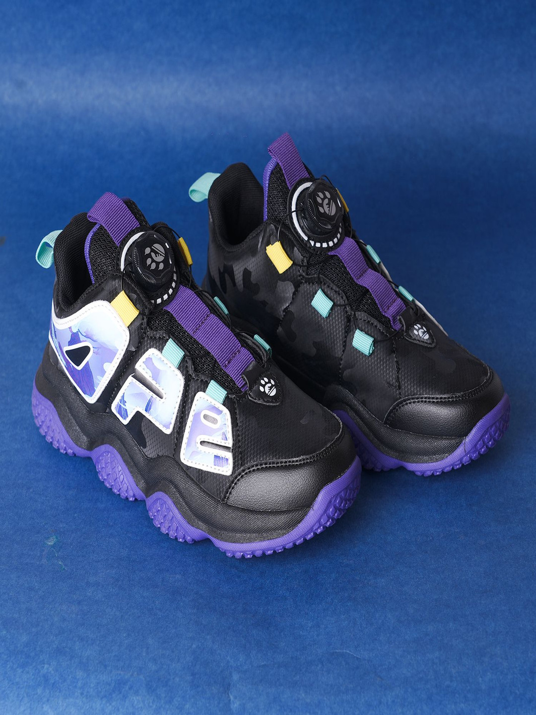 Happy Feet Kids Printed Mid-Top Slip-On Sneakers