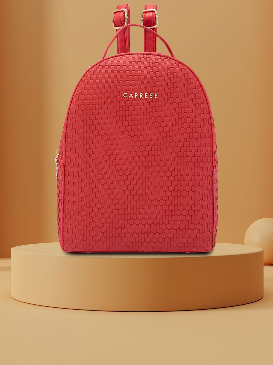 Caprese Riva Women Red Medium Backpack