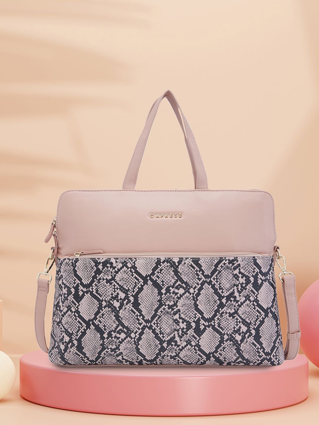 Caprese Gypsy Women Pink Large 15 inch Laptop Bag