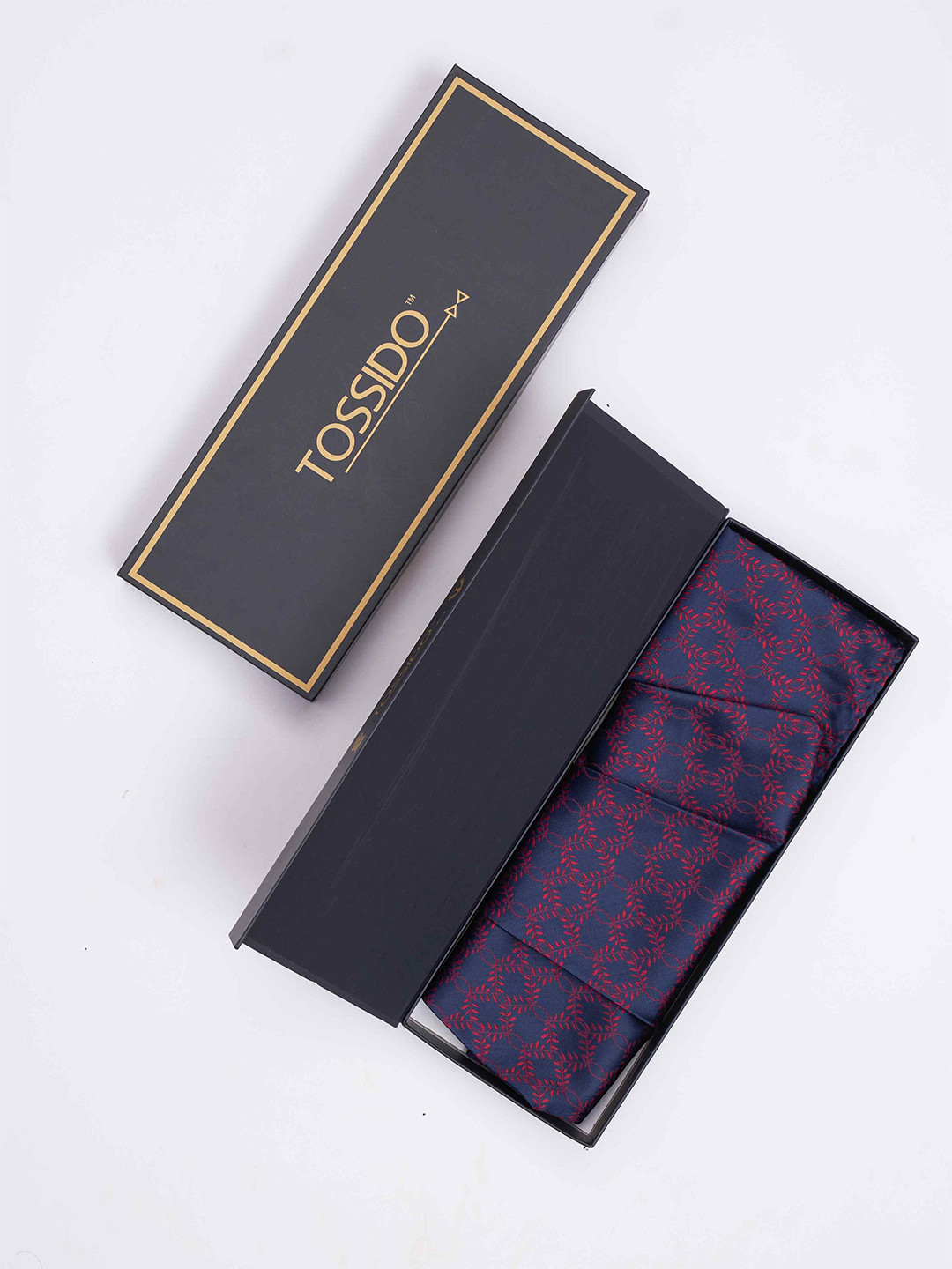Tossido Men Woven Cravat & Pocket Square Accessory Gift
