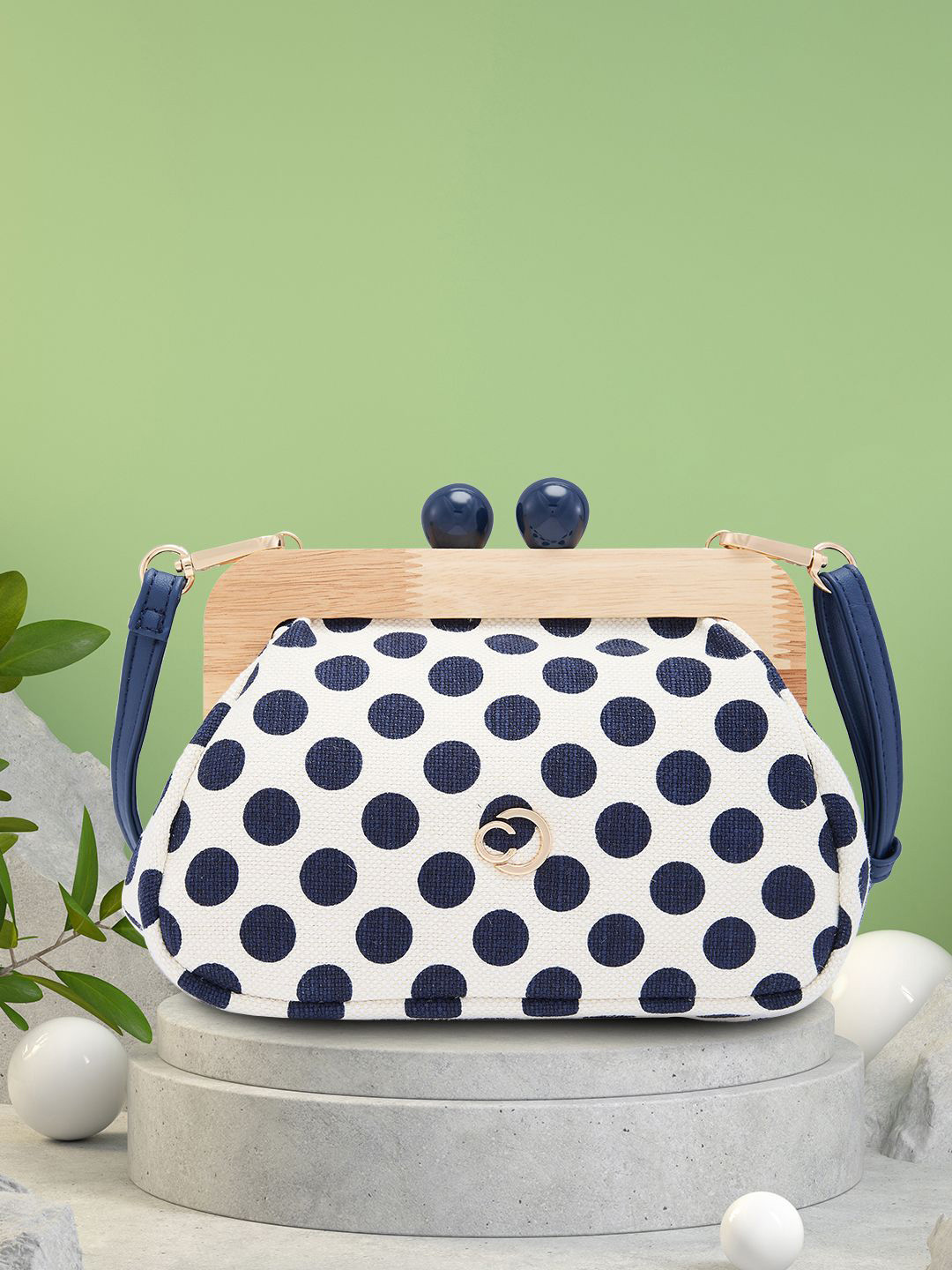 Caprese Mindy Women Blue Small Clutch