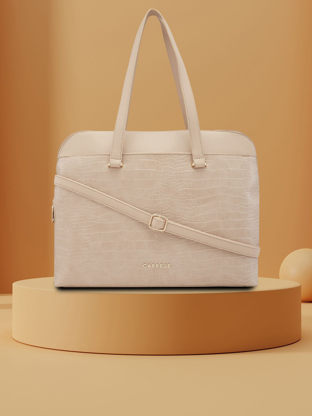 Caprese Rima Women Brown Medium 15 inch Laptop Bag