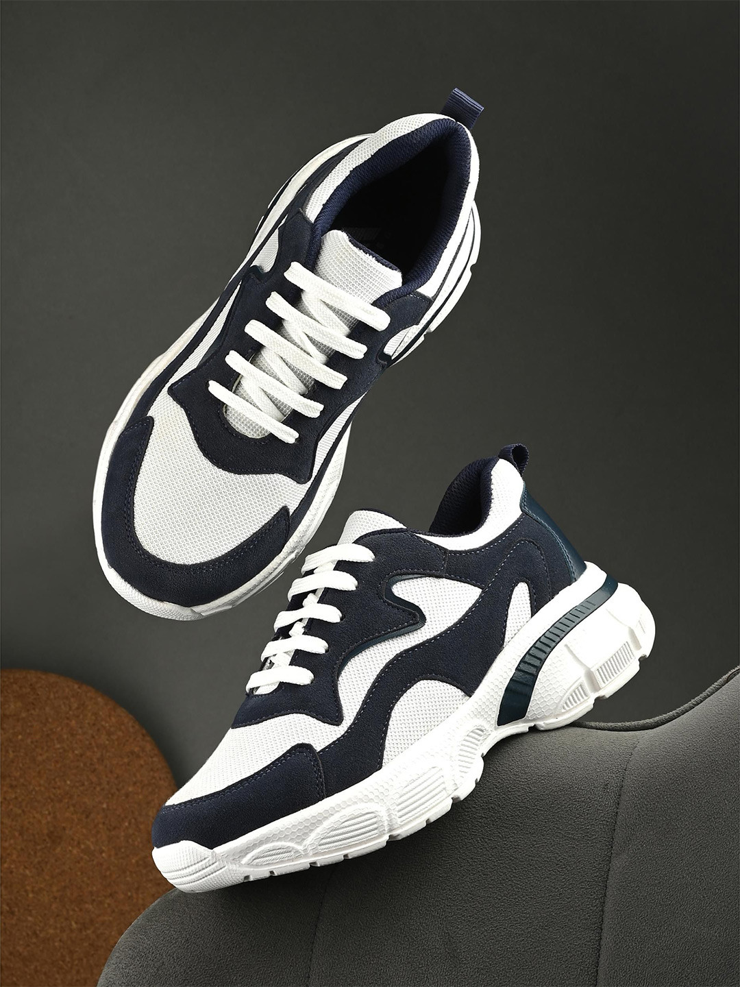 aadi Men Comfortable Lightweight Non-Marking Lace Up Running Shoes