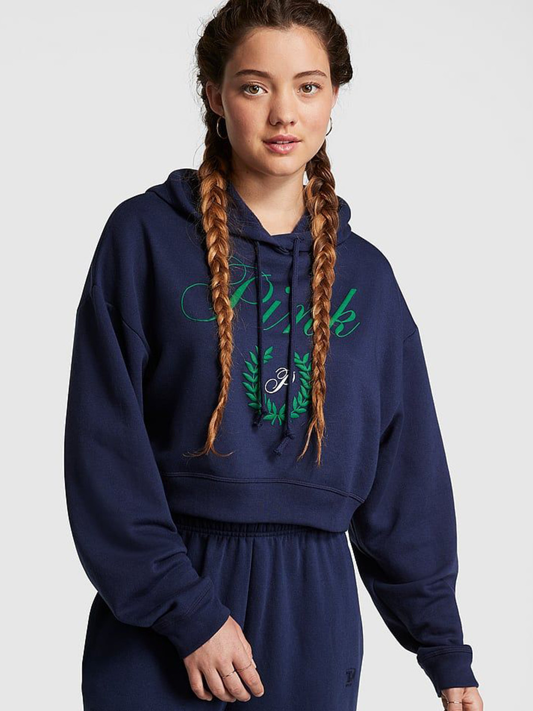 Victoria's Secret PINK Everyday Fleece Cropped Hoodie