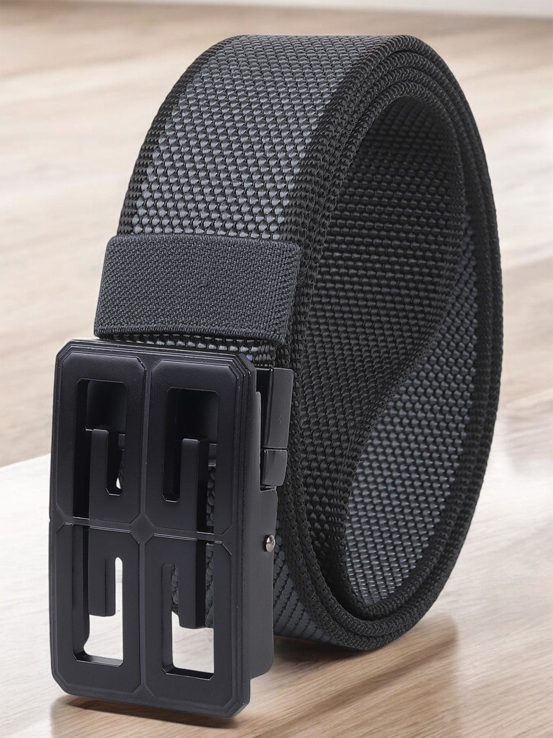 glitchez Men Reversible Slider Buckle Belt