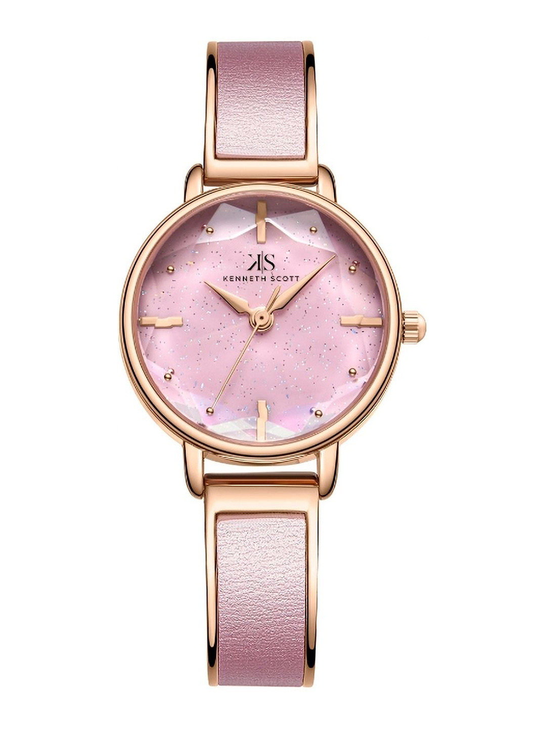 KENNETH SCOTT Women Embellished Dial & Bracelet Style Straps Analogue Watch K23503-RBPP