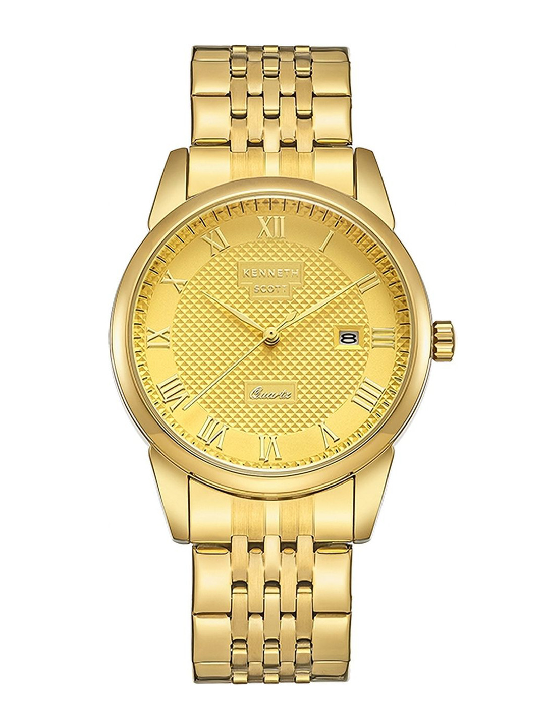 KENNETH SCOTT Men Dial & Stainless Steel Straps Analogue Watch K23030-GBGC