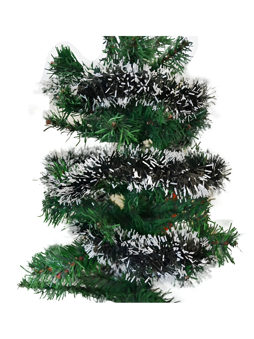 CraftVatika 8-Pcs Green Snow Garland For Christmas