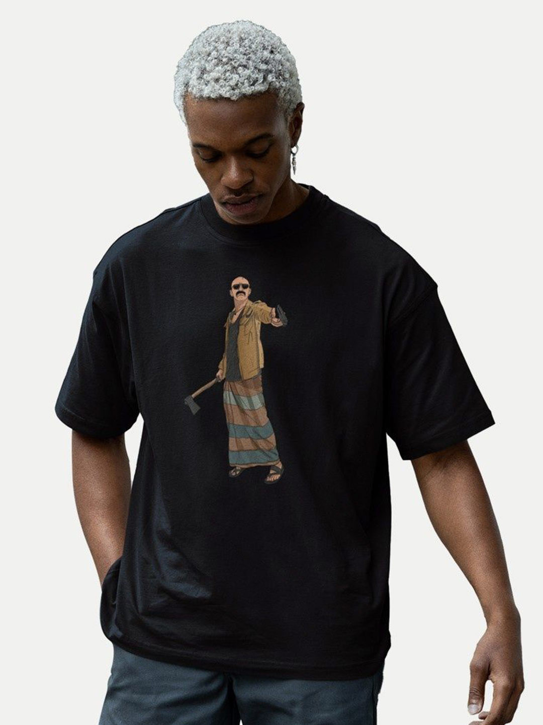 BOLLYWOO.OOO Unisex Sports Bio Finish  Oversized T-shirt