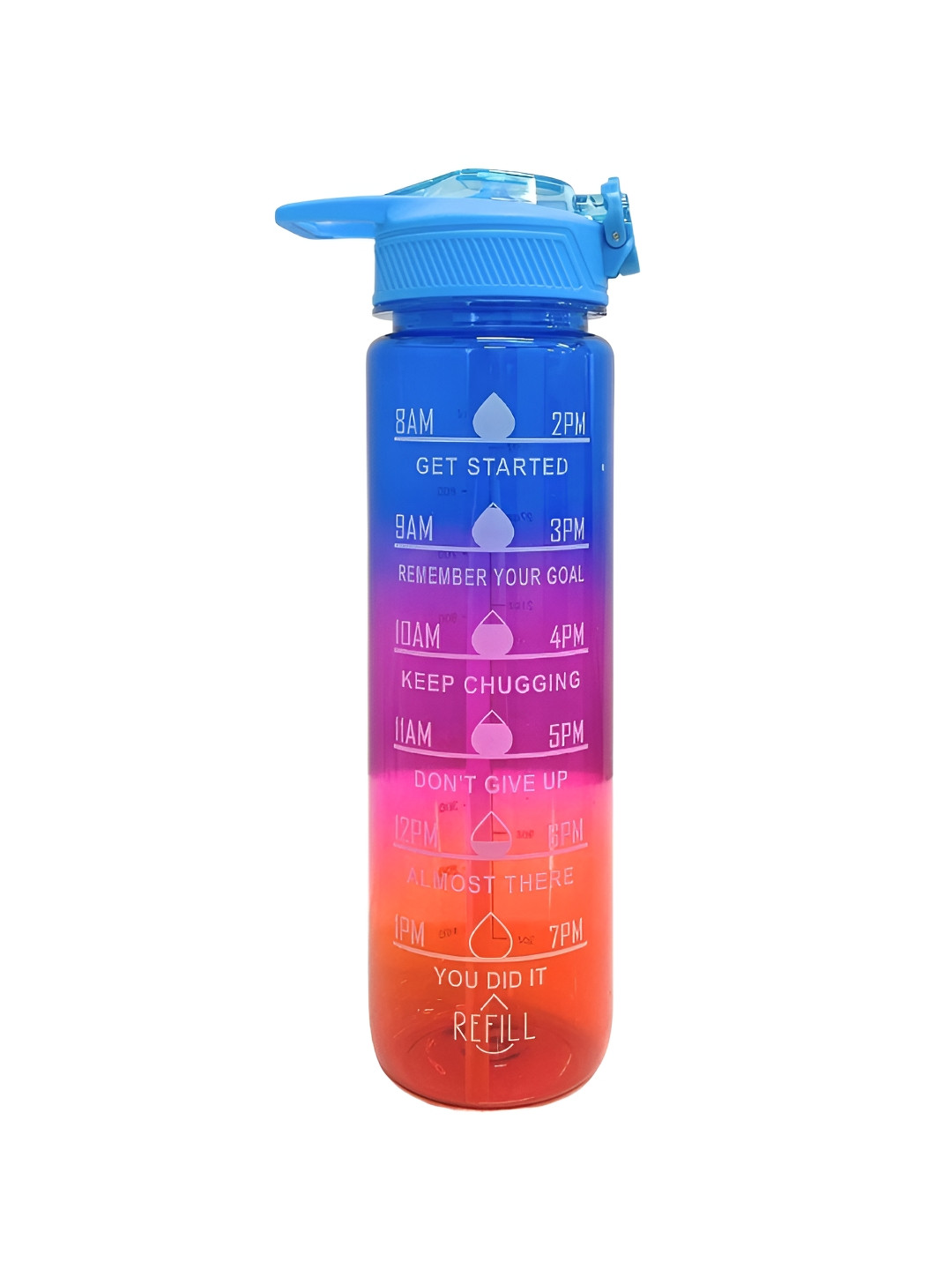 SuperGeneriX Blue Colourblocked Plastic Spill Proof Sipper - 1L
