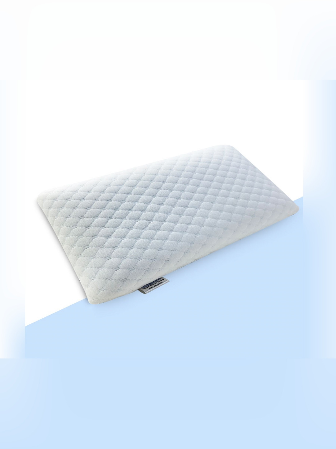 Sleepsia White Solid Polyester Medium Memory Foam Sleep Pillow-13 x 24 x 28 cm