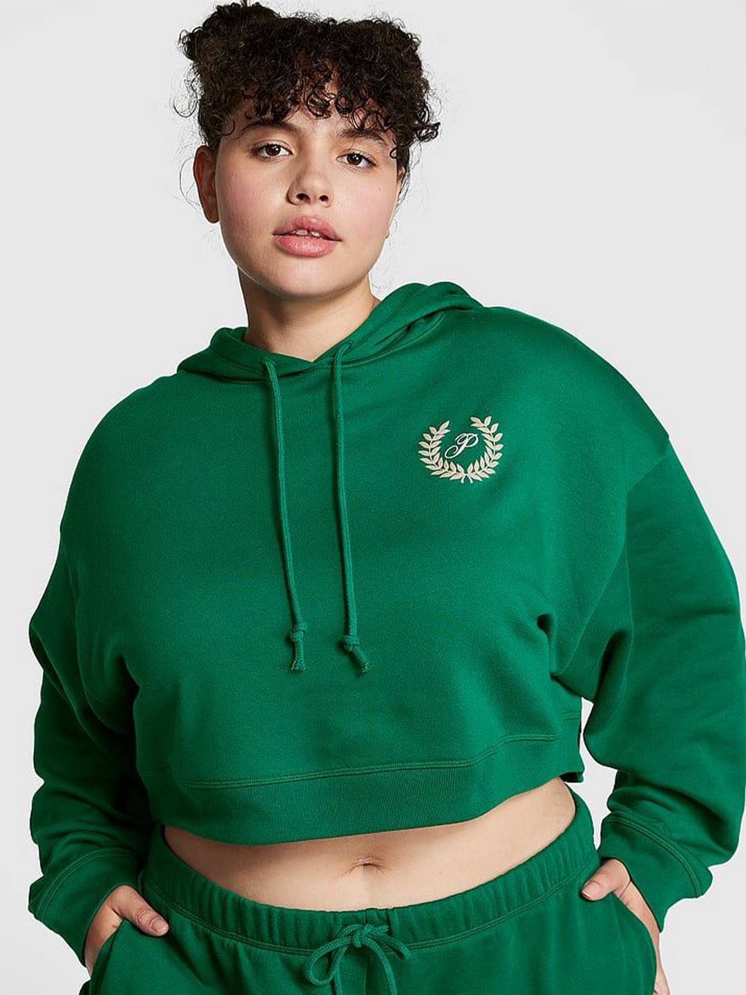 Victoria's Secret PINK Everyday Fleece Cropped Hoodie