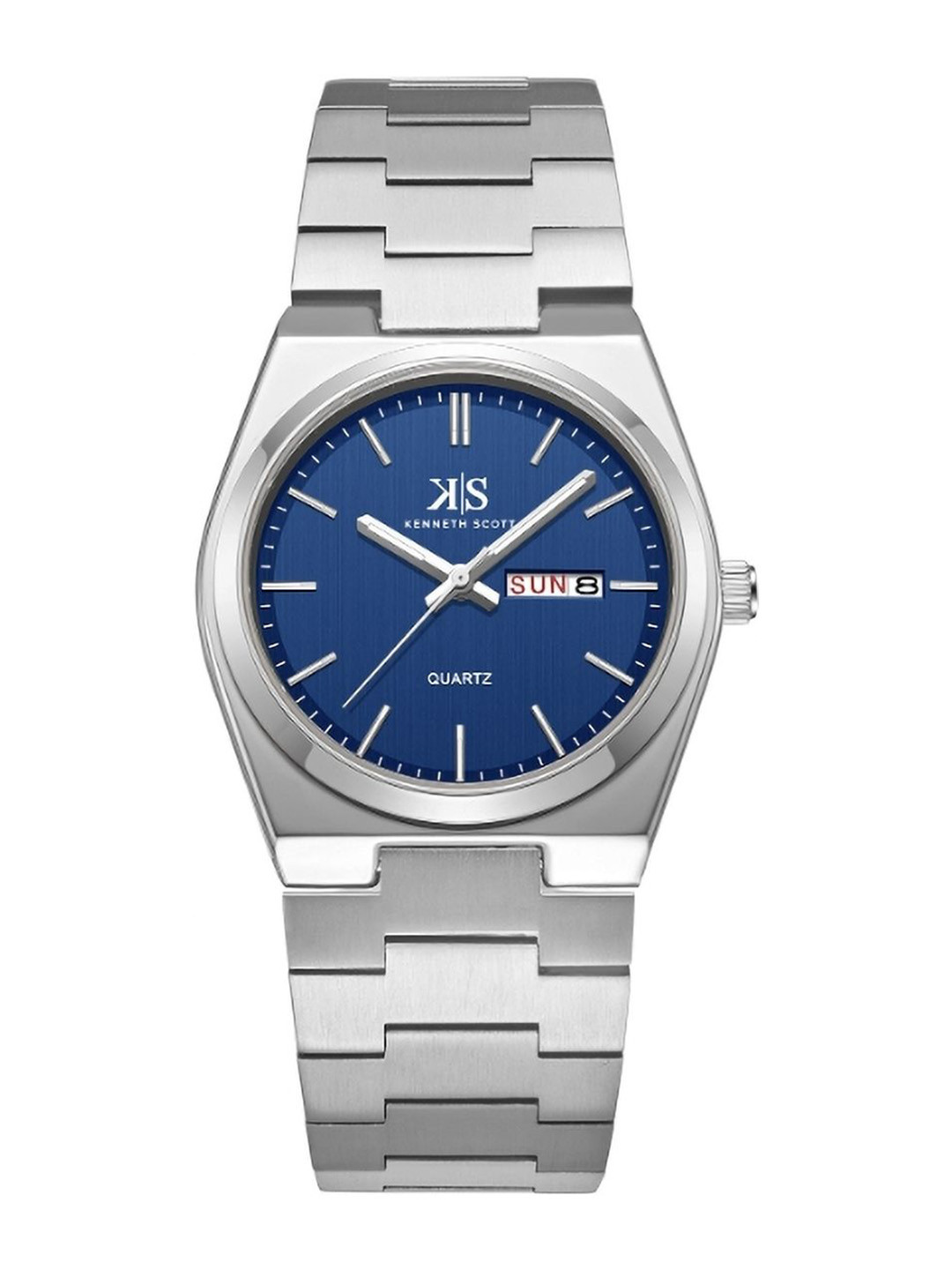 KENNETH SCOTT Men Dial & Stainless Steel Bracelet Style Straps Analogue Watch K24011-SBSN