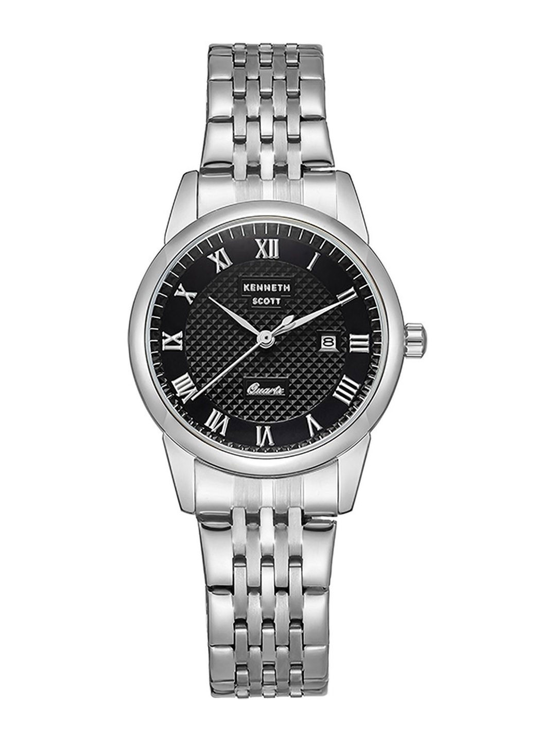 KENNETH SCOTT Women Dial & Stainless Steel Bracelet Style Straps Analogue WatchK23530-SBSB