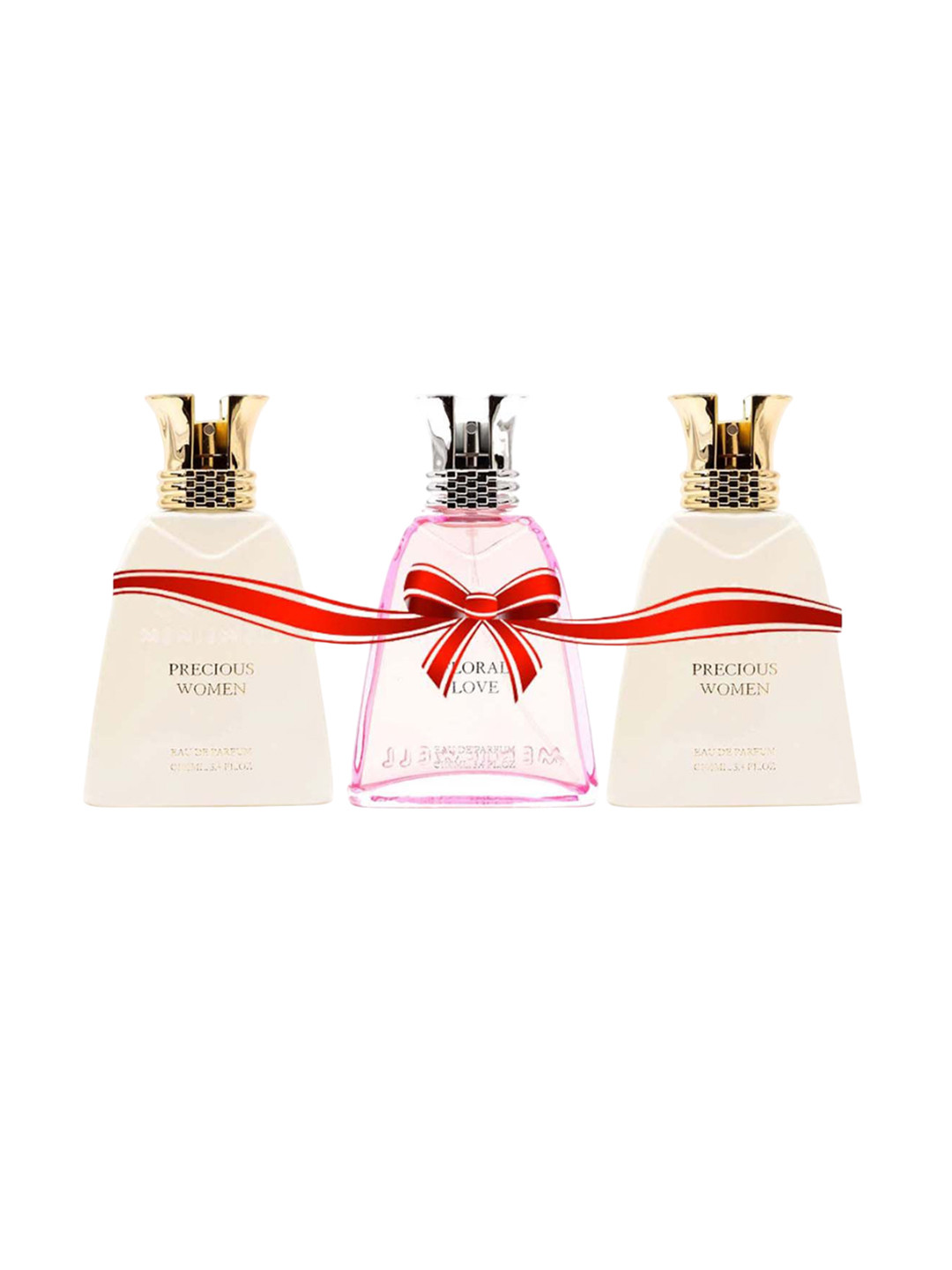 Menjewell Set Of 3 2-Women Precious Women & Floral Love Eau De Parfum- 100 ml Each