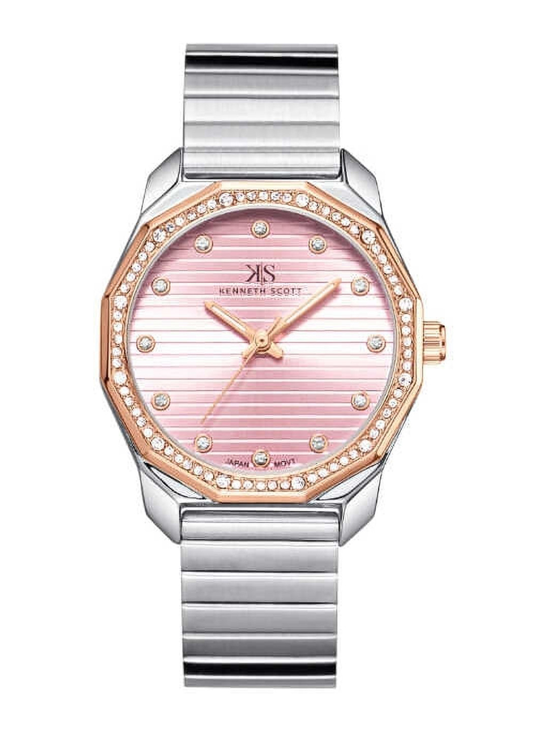 KENNETH SCOTT Women Dial & Stainless Steel Straps Analogue Watch K24505-KBKP