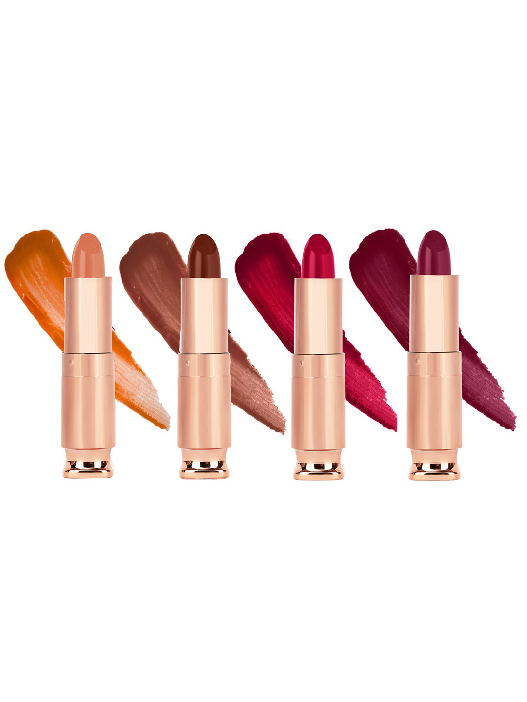krayons Set Of 4 Classy Long Stay Matte Lipstick- 3.5 g Each- Shade- 162- 111- 186- 196