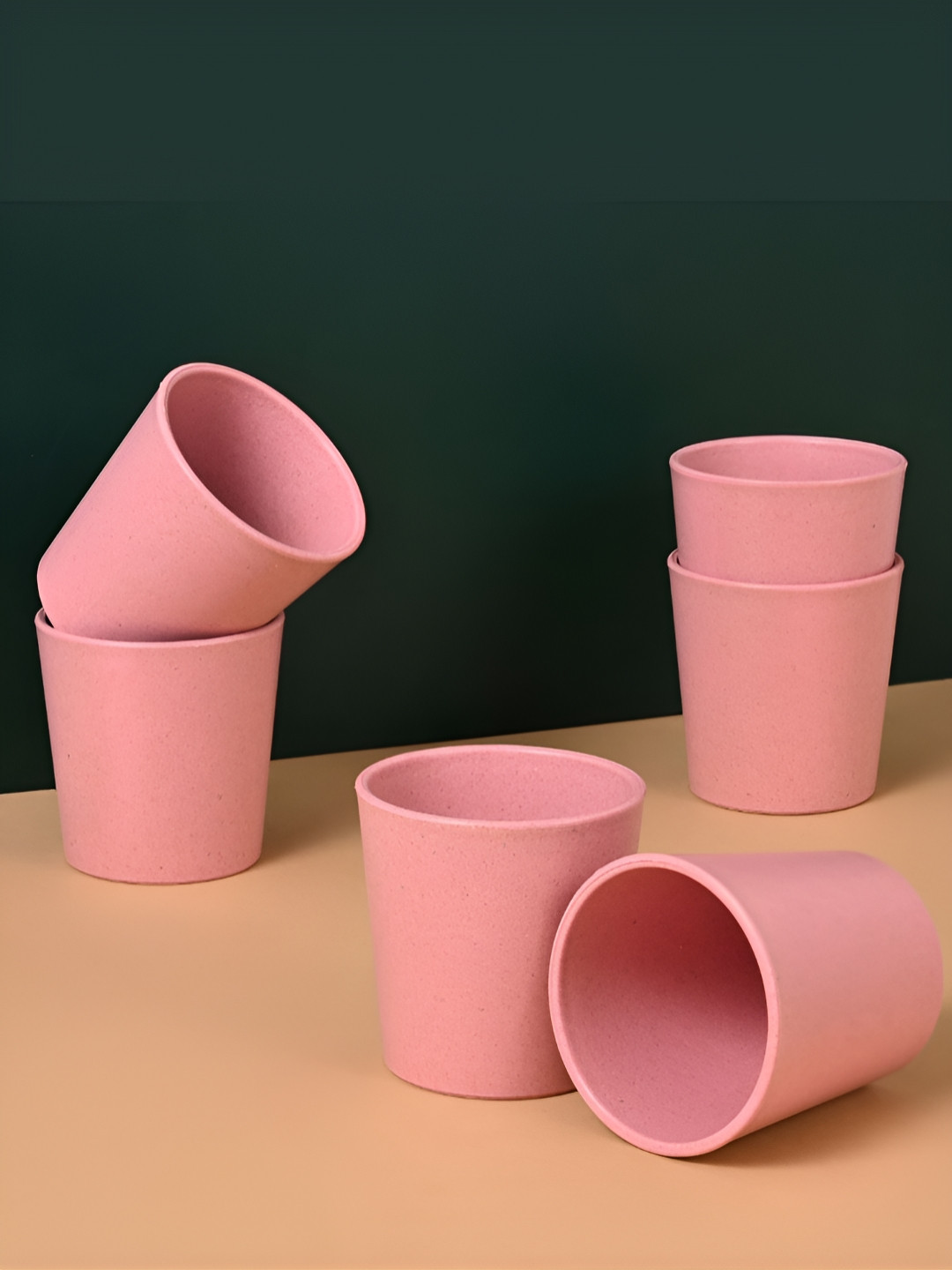 eha Set Of 6 Pink Water Glass