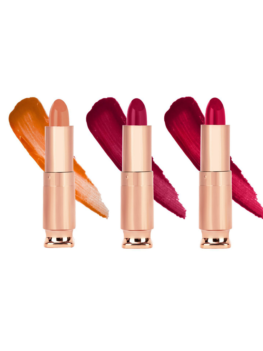 krayons Set of 3 Long Lasting Matte Lipsticks For Hydrating & Moisturizing - 3.5g Each