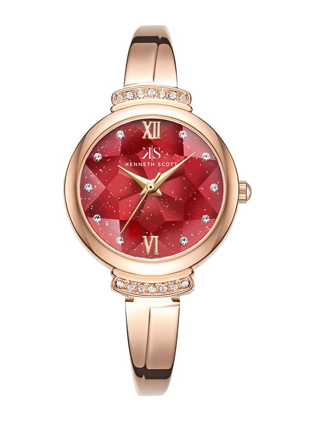 KENNETH SCOTT Women Printed Dial & Bracelet Style Straps Analogue Watch K22522-RBKR