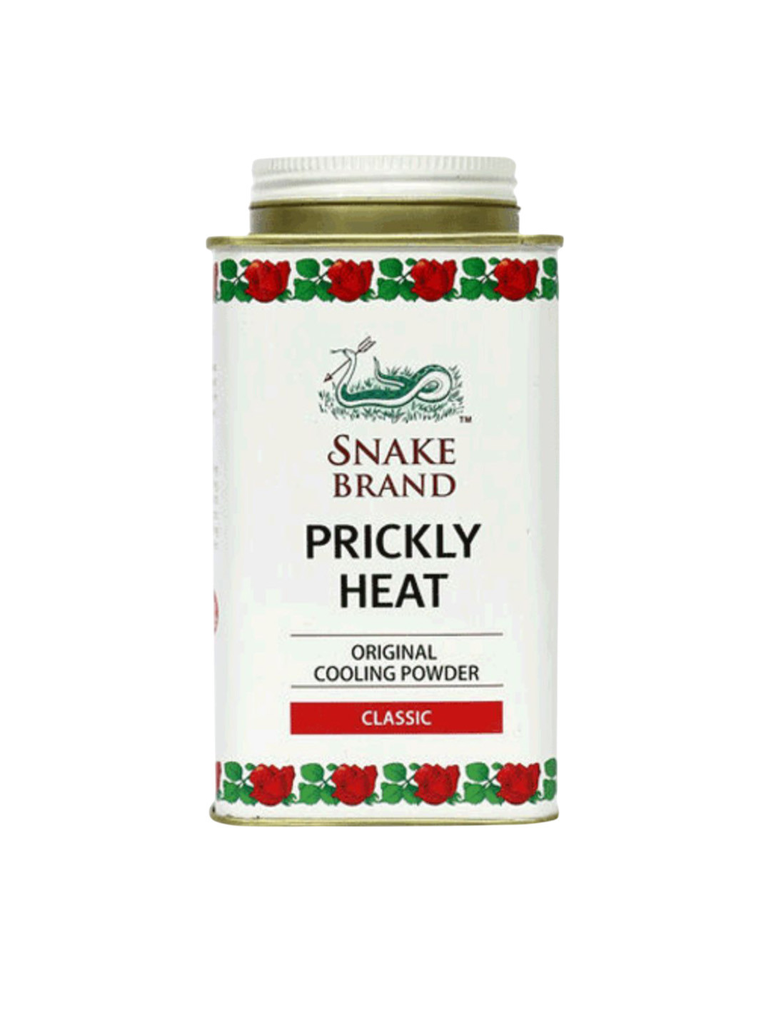 SNAKE BRAND Classic Prickly Heat Cooling Talcum Powder - 140 g