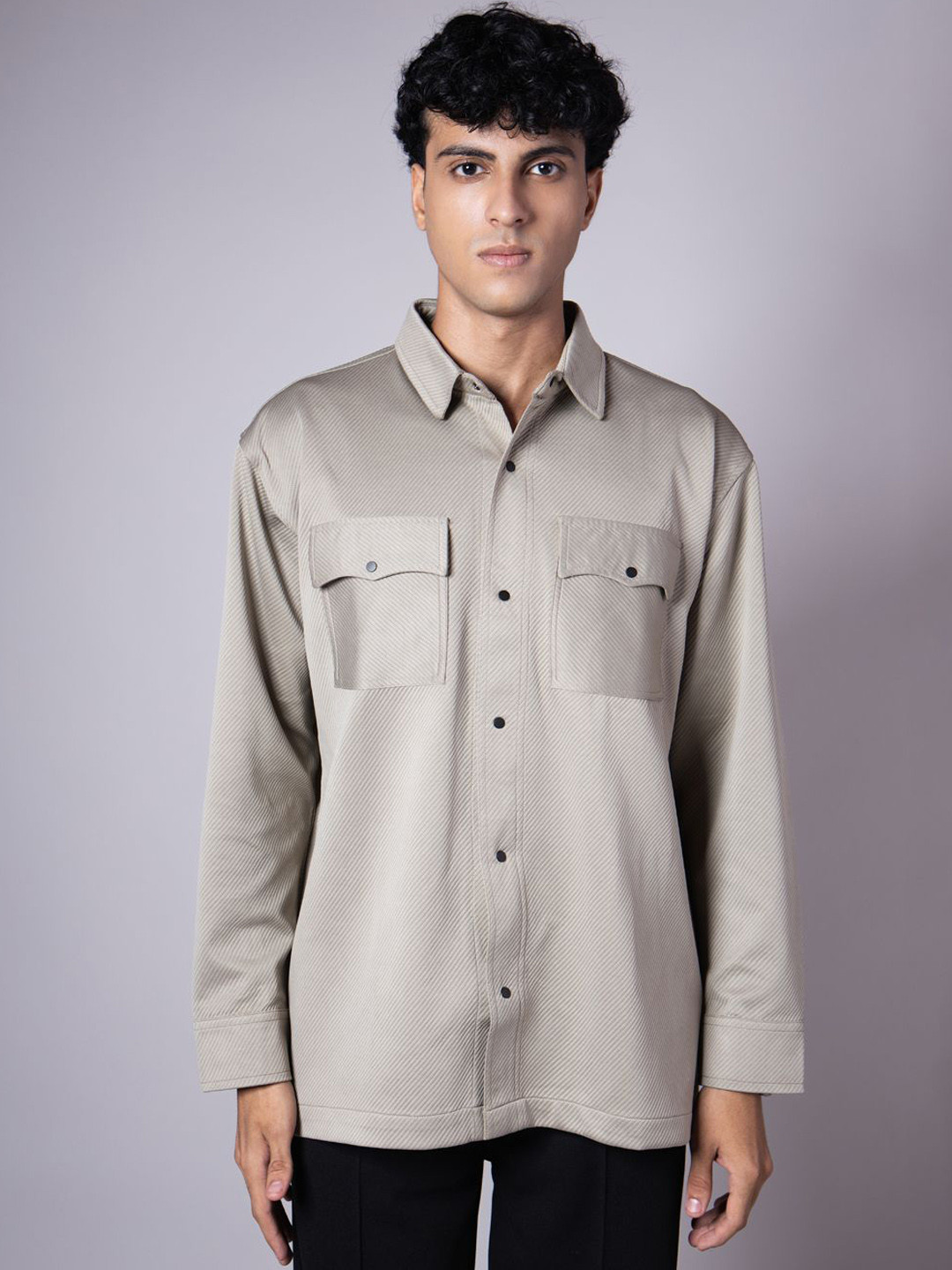 Hop Head Pistachio Double Pocket Textured Shackets