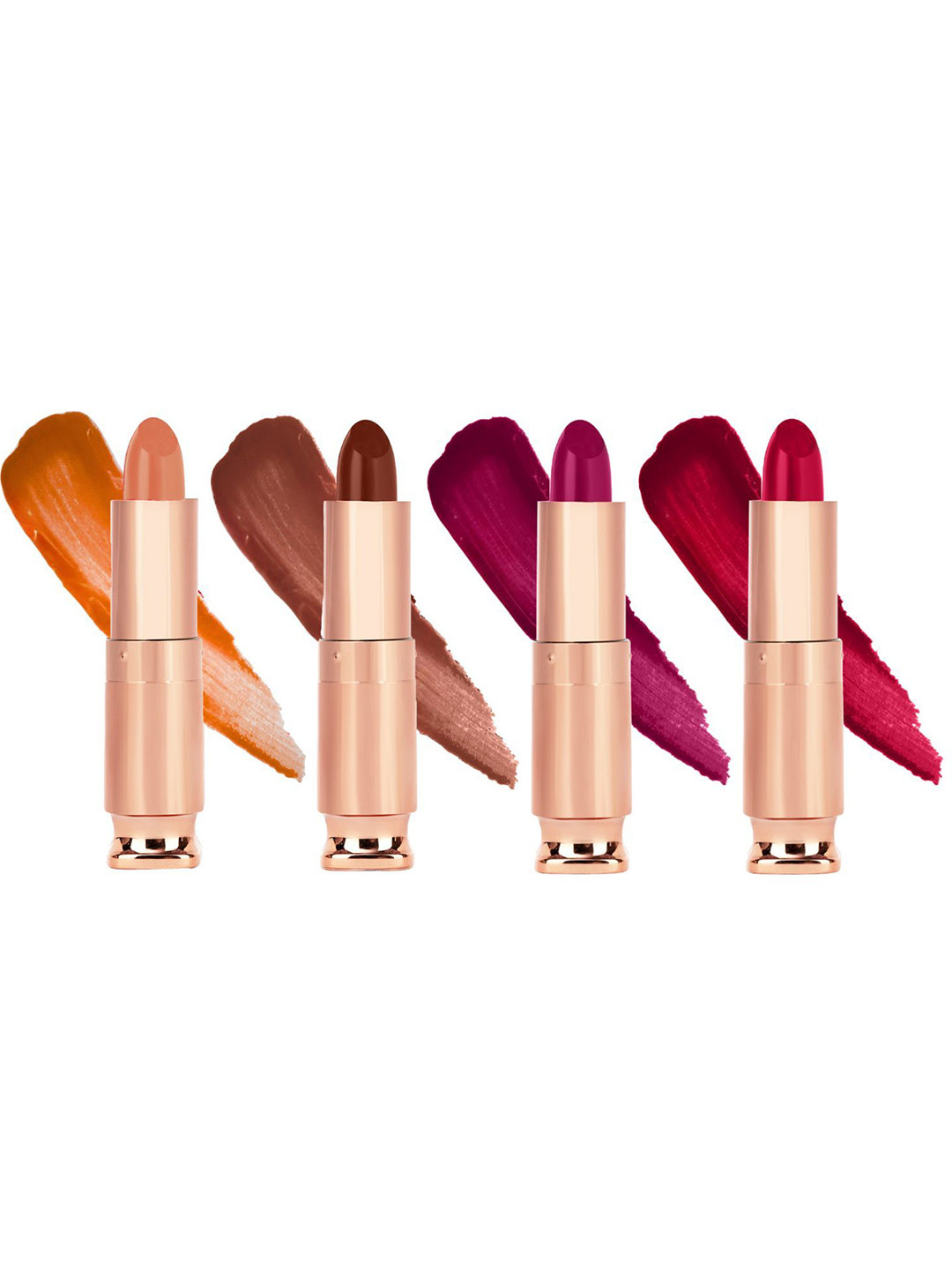 krayons Set Of 4 Classy Long Stay Matte Lipstick 3.5 g Each - 162 - 111 - 171 - 184