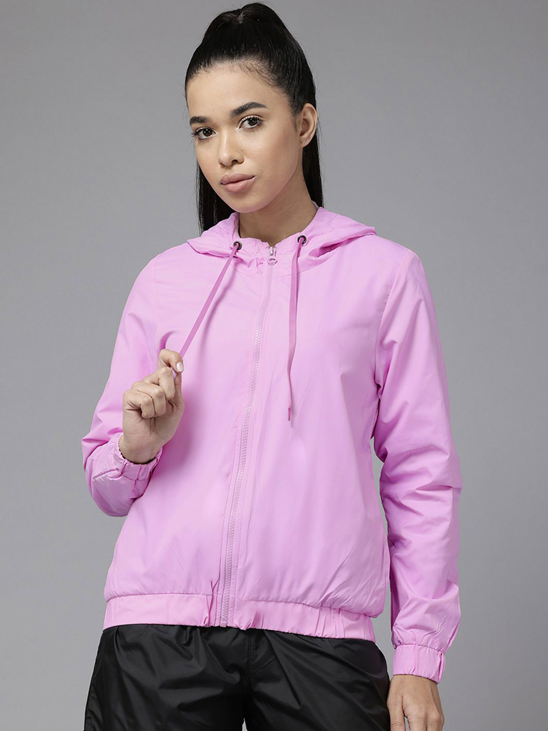 PERFKT-U Women Solid Polyester Lightweight Training or Gym Sporty Jacket