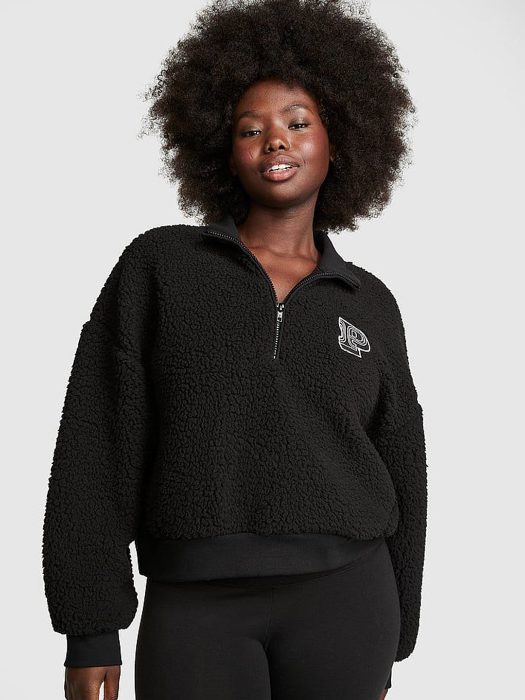 Victoria's Secret PINK Cozy Fleece Half-Zip Pullover