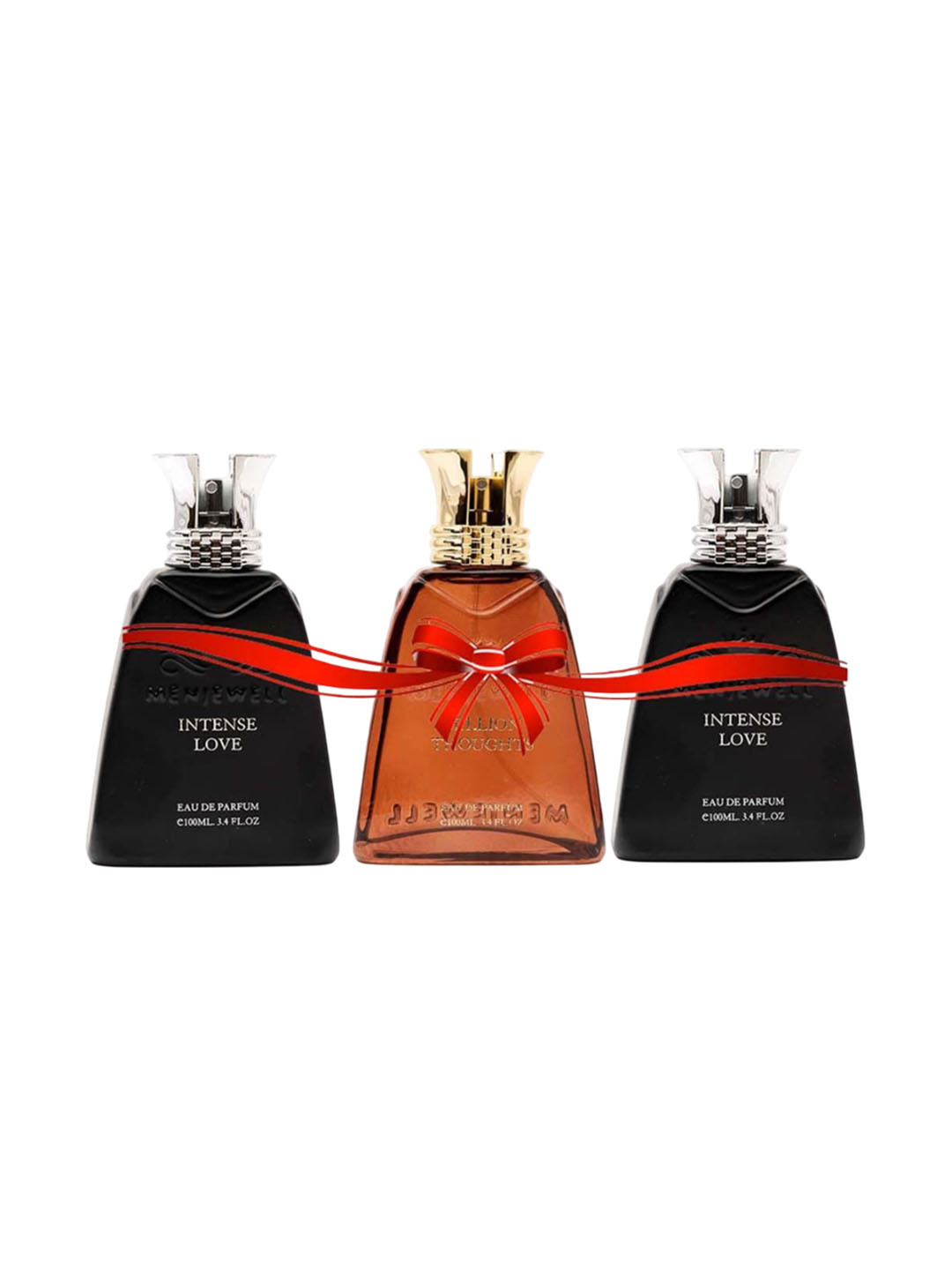 Menjewell Men Set Of 3 Intense Love & Million Thoughts Eau De Parfum - 100 ml Each