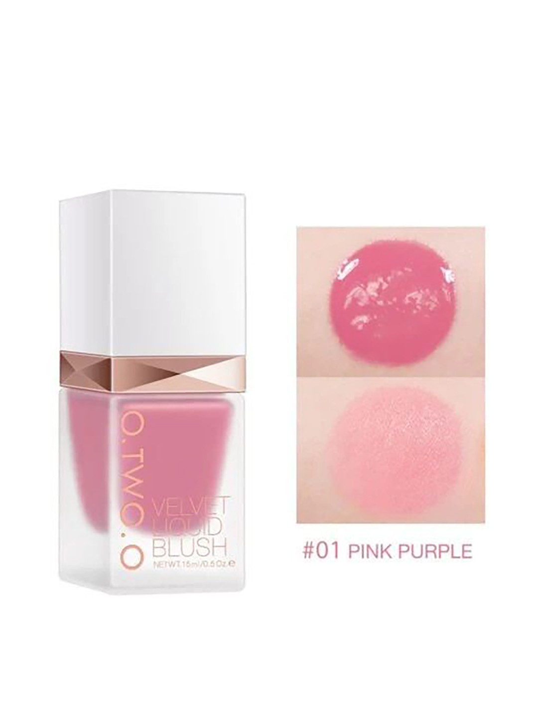 CEMA O.Two.O Long Lasting Velvet Liquid Blush-15ml-Pink Purple- 01