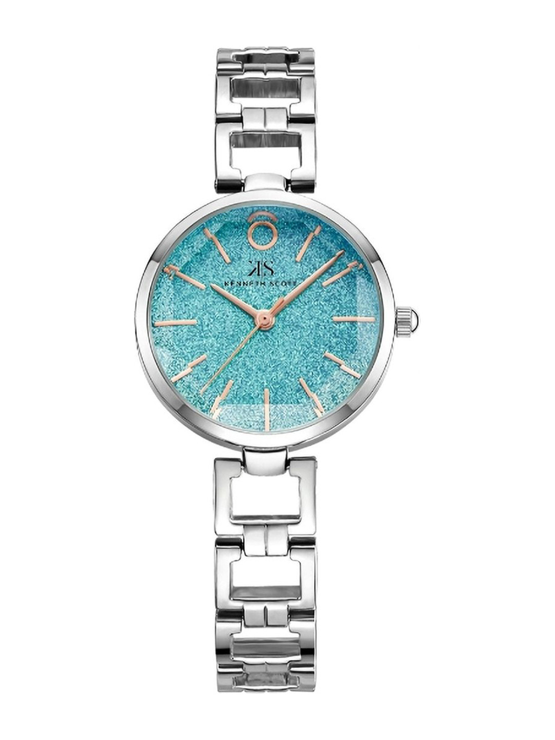 KENNETH SCOTT Women Embellished Dial & Bracelet Style Straps Analogue Watch K23514-SBSL