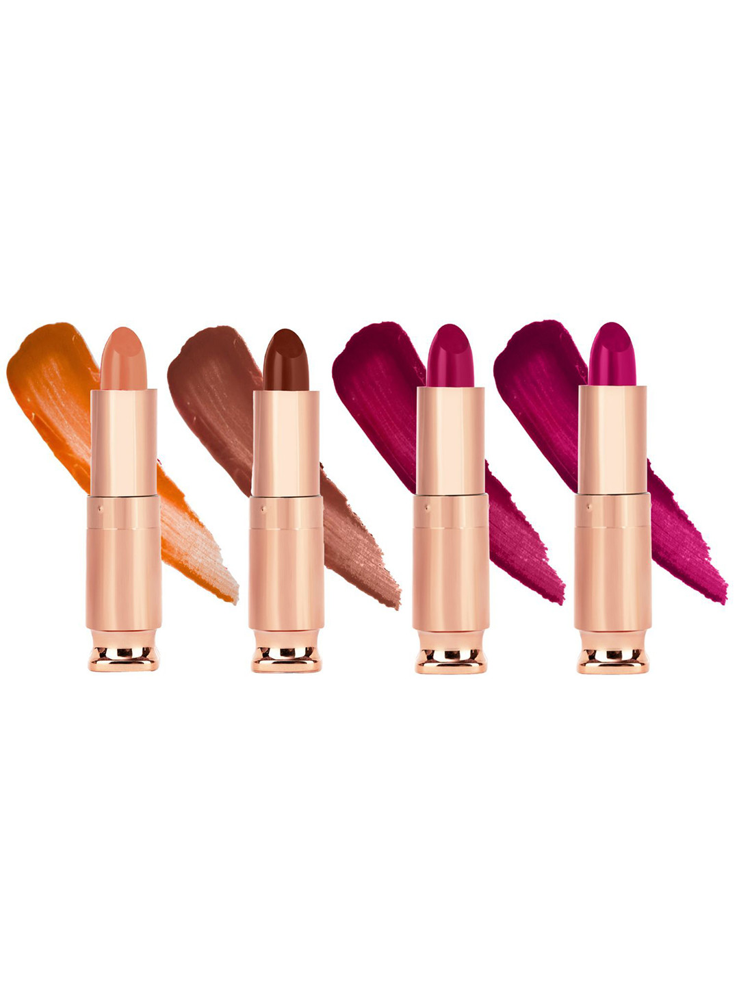 krayons Set Of 4 Classy Long Stay Matte Lipstick 3.5 g Each - 162 - 111 - 192 - 158