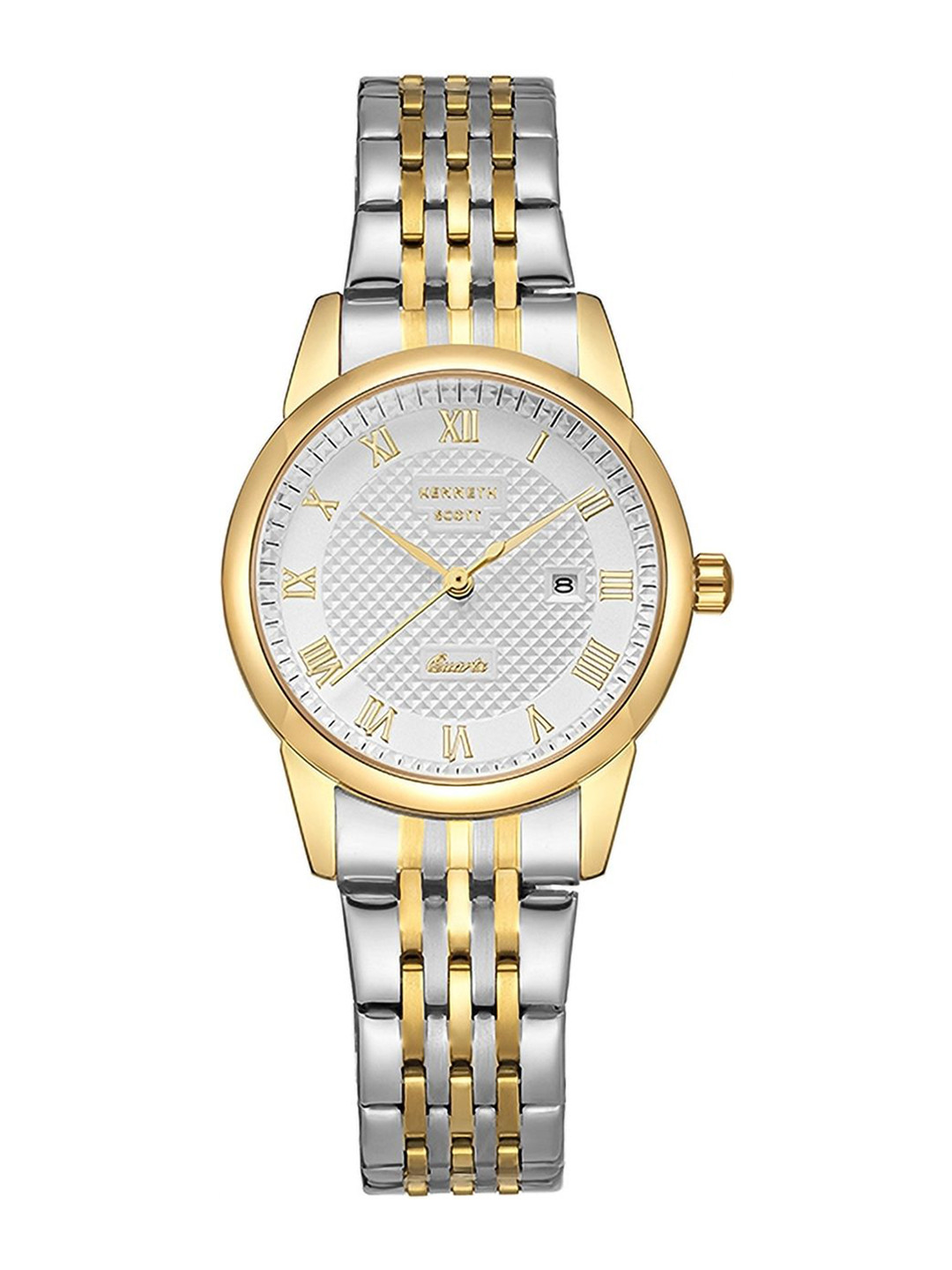 KENNETH SCOTT Men Dial & Stainless Steel Bracelet Style Straps Analogue Watch K23530-TBTW