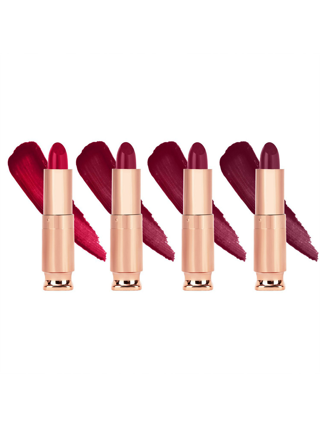 krayons Set Of 4 Classy Long Stay Matte Bullet Lipstick -10.5g - Shade -186 -195 -196 -180