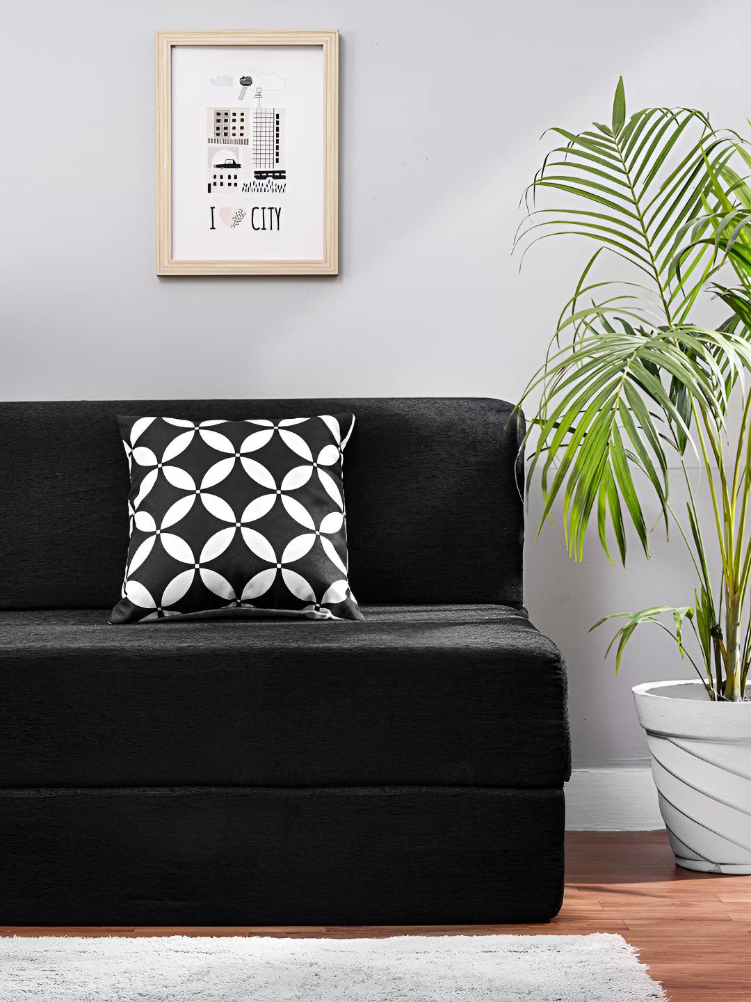 Solis Primus Comfort for all Black Comfort Sofa Cum Bed