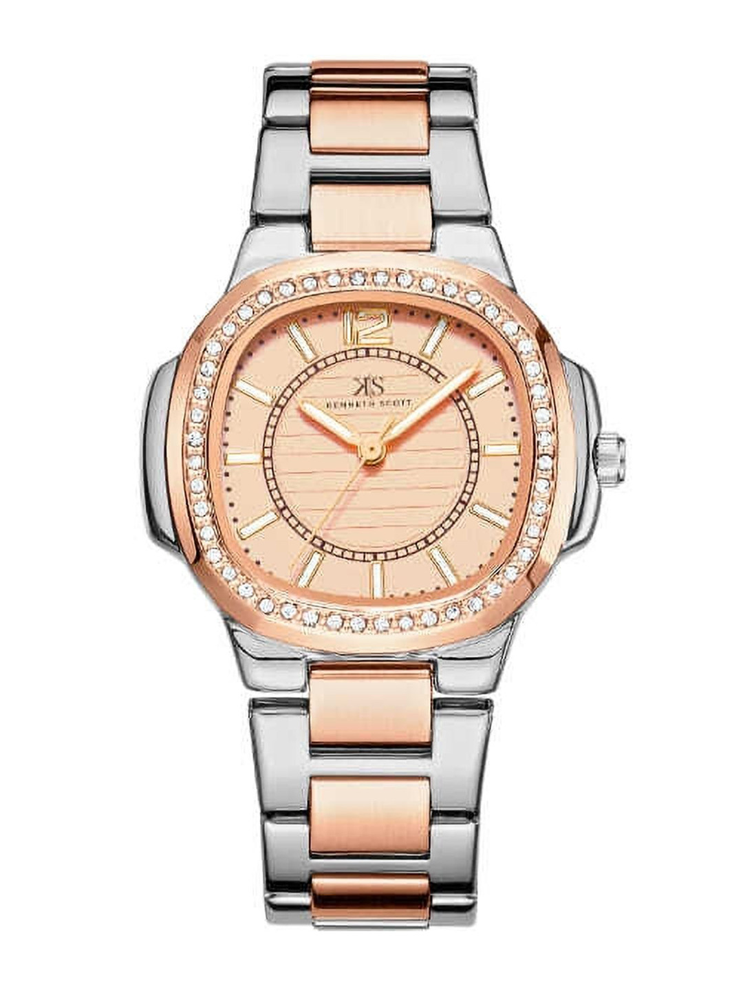 KENNETH SCOTT Women Dial & Stainless Steel Bracelet Style Analogue Watch K24507-KBKK