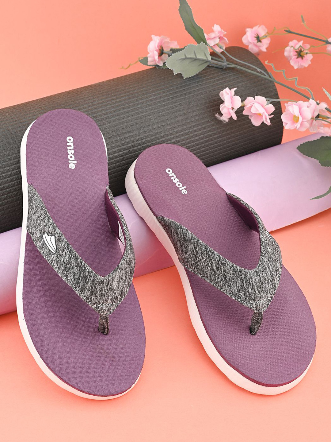 ONSOLE Women Rubber Thong Flip-Flops