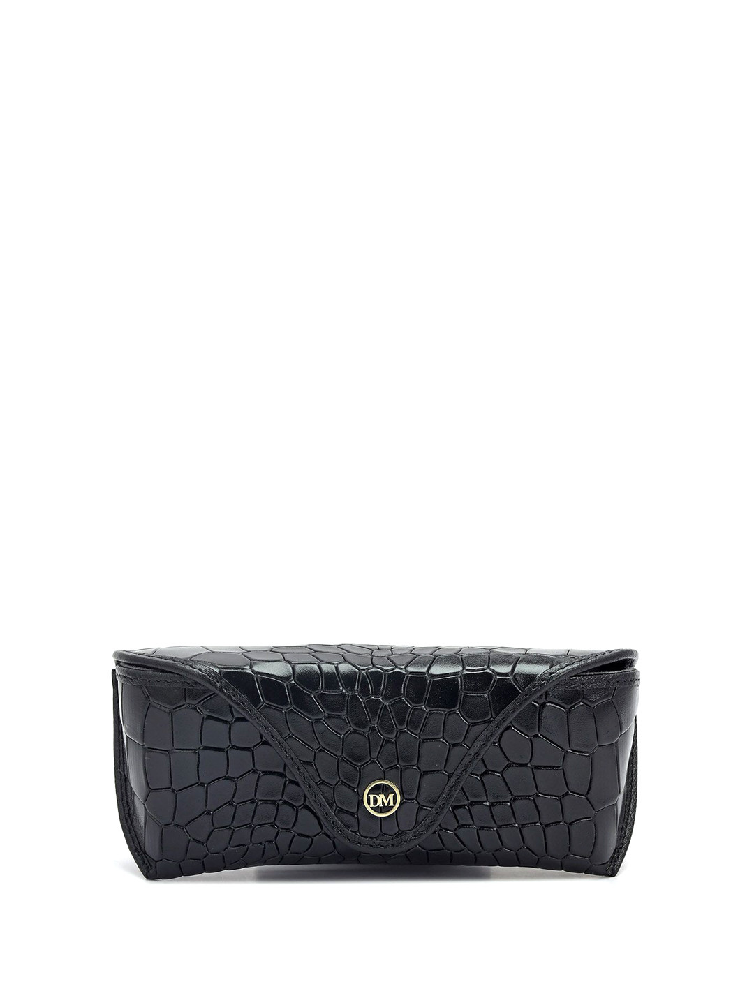 Da Milano Unisex Woven-Designed Leather Sunglasses Case