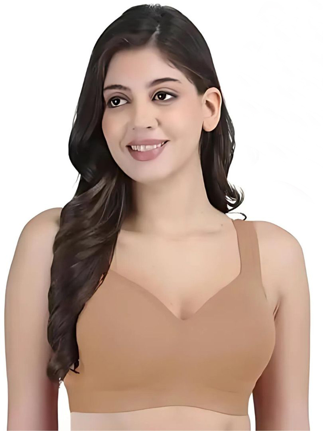 BEWILD Full Coverage Lightly Padded Styled Back Seamless Sports Bra